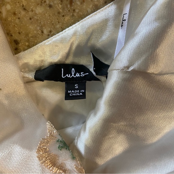 NWOT Lulus Dainty Dreaming White Floral Embroidered Slip Midi Dress - Picture 8 of 11